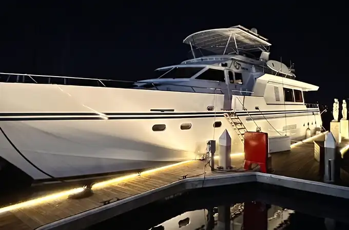 Dockside yacht event