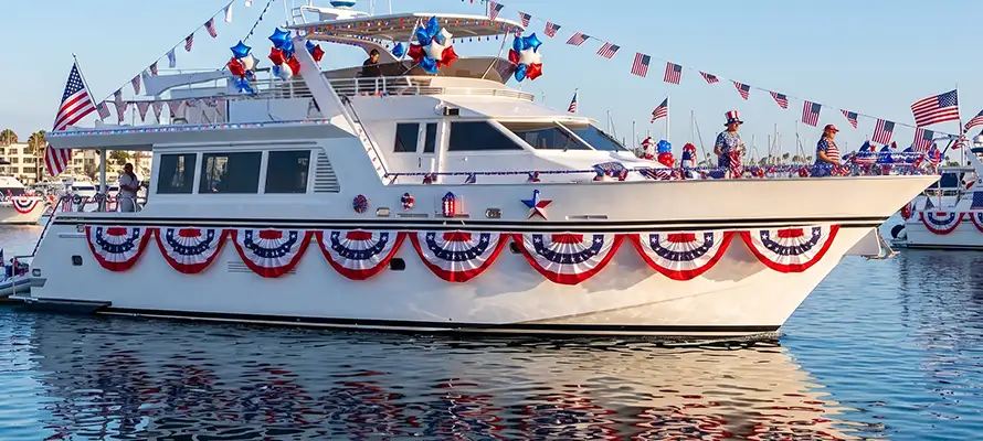 4th of July yacht holiday deals in Newport Beach
